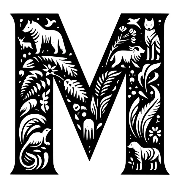 Mô hình chữ M trang trí 3D nghệ thuật độc đáo (20cm) - Image 7