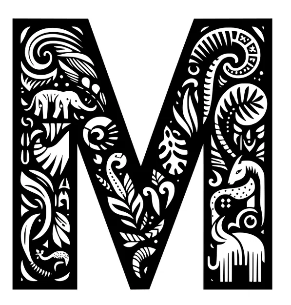 Mô hình chữ M trang trí 3D nghệ thuật độc đáo (20cm) - Image 10