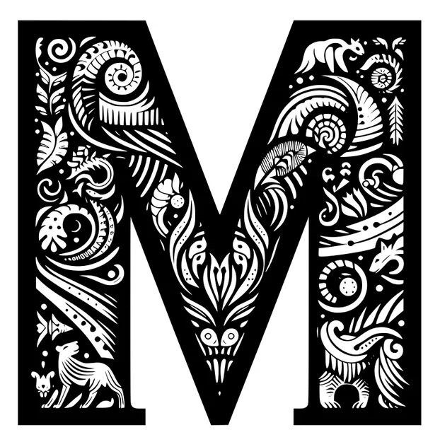 Mô hình chữ M trang trí 3D nghệ thuật độc đáo (20cm) - Image 11