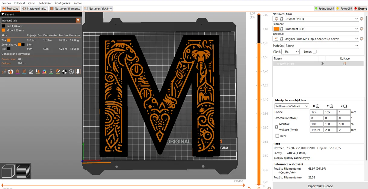 Mô hình chữ M trang trí 3D nghệ thuật độc đáo (20cm) - Image 15