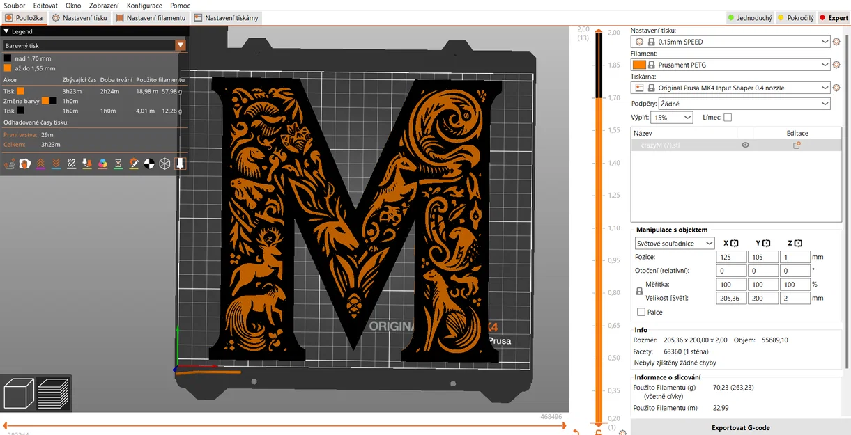 Mô hình chữ M trang trí 3D nghệ thuật độc đáo (20cm) - Image 18
