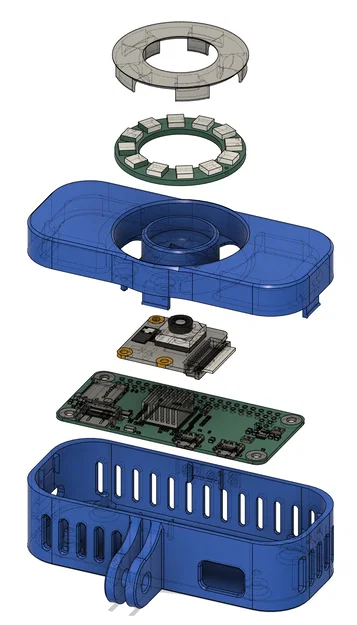 Rasberry Pi Zero - Face Camera (Vỏ in 3D cho Pi Zero 2 + Camera Module v3) - Image 1
