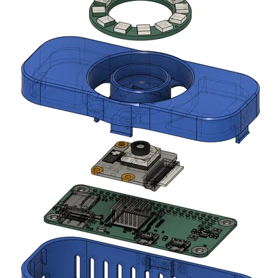 Rasberry Pi Zero - Face Camera (Vỏ in 3D cho Pi Zero 2 + Camera Module v3)