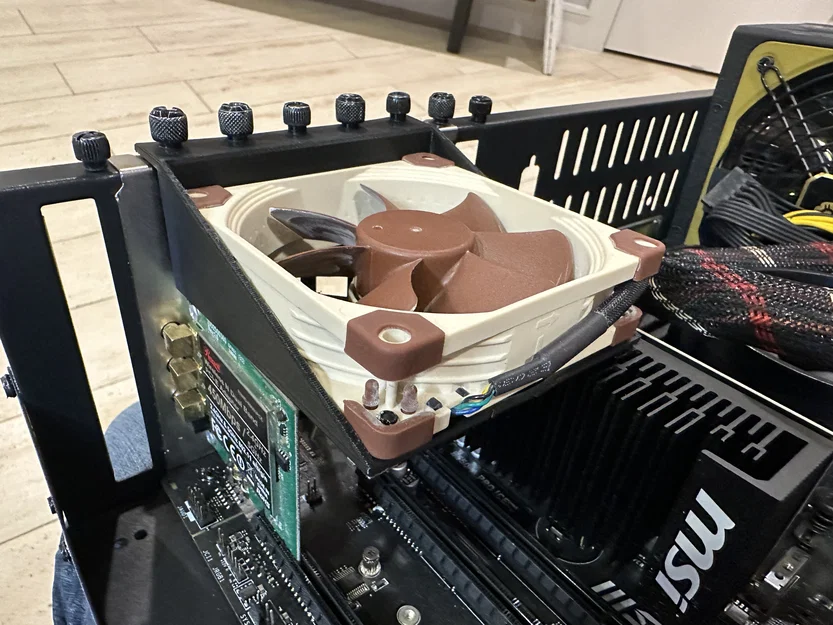 Giá đỡ quạt 92mm cho card PCIe server (HBA, NIC) cấu hình thấp - Image 1