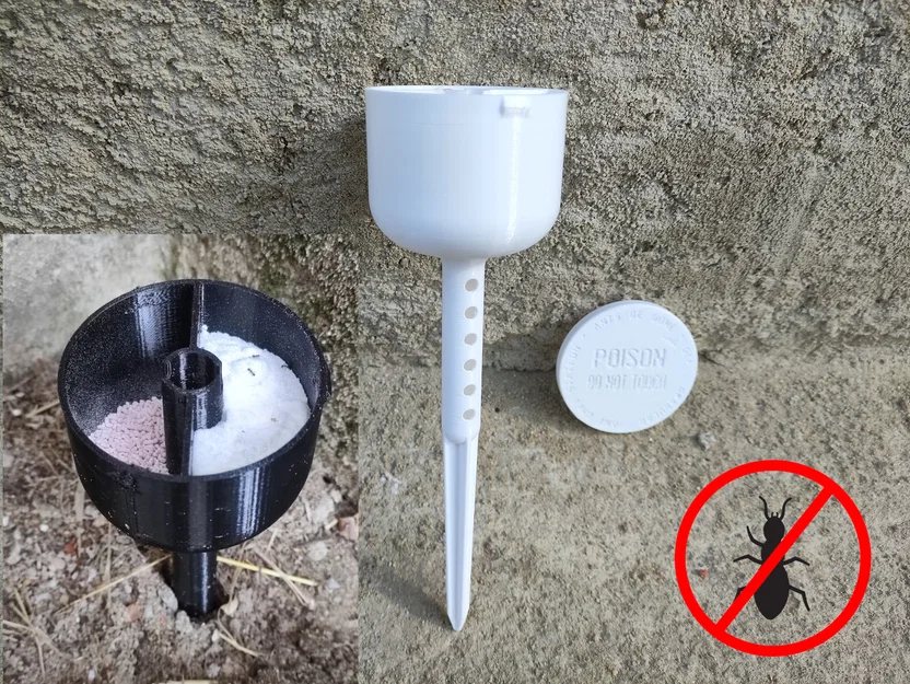 Cọc Trạm Bả Kiến Ngoài Vườn (Garden Ant Bait Station Stake) - Image 1