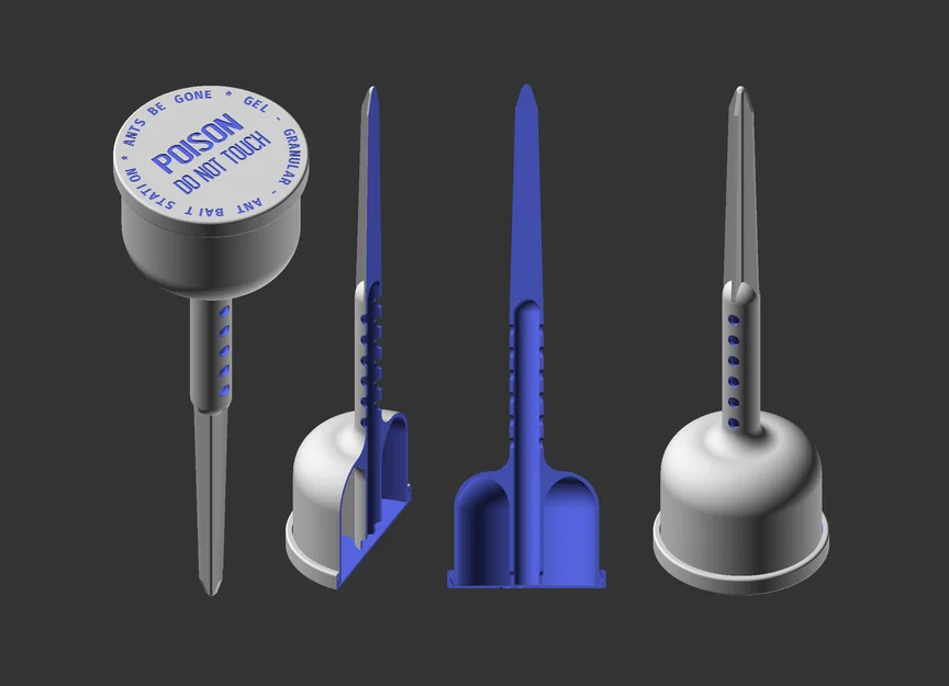 Cọc Trạm Bả Kiến Ngoài Vườn (Garden Ant Bait Station Stake) - Image 2