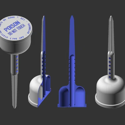 Cọc Trạm Bả Kiến Ngoài Vườn (Garden Ant Bait Station Stake)