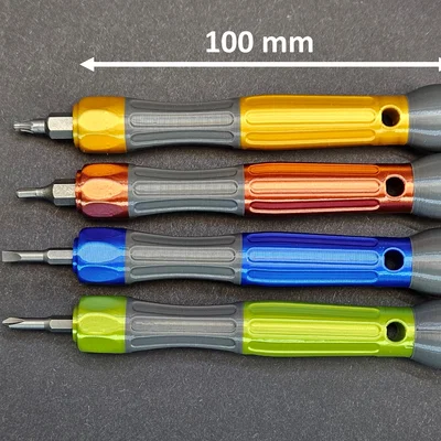 Tua vít đầu bit chính xác nam châm 4 mm / 6.3 mm