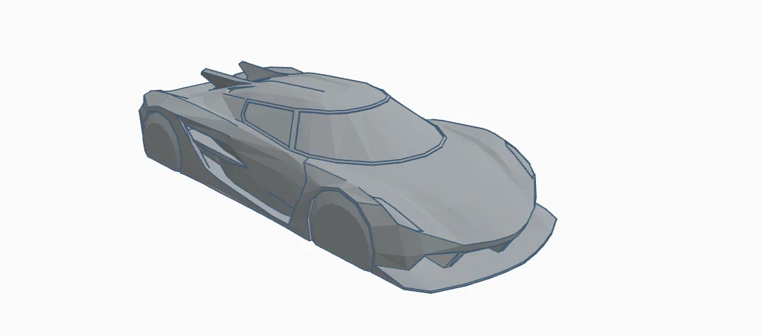 Mô hình để bàn Low-Poly Koenigsegg Jesko Absolut - Image 1