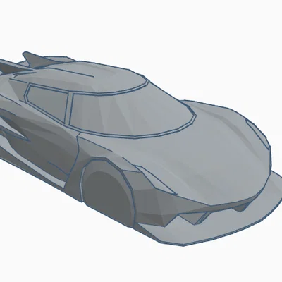 Mô hình để bàn Low-Poly Koenigsegg Jesko Absolut