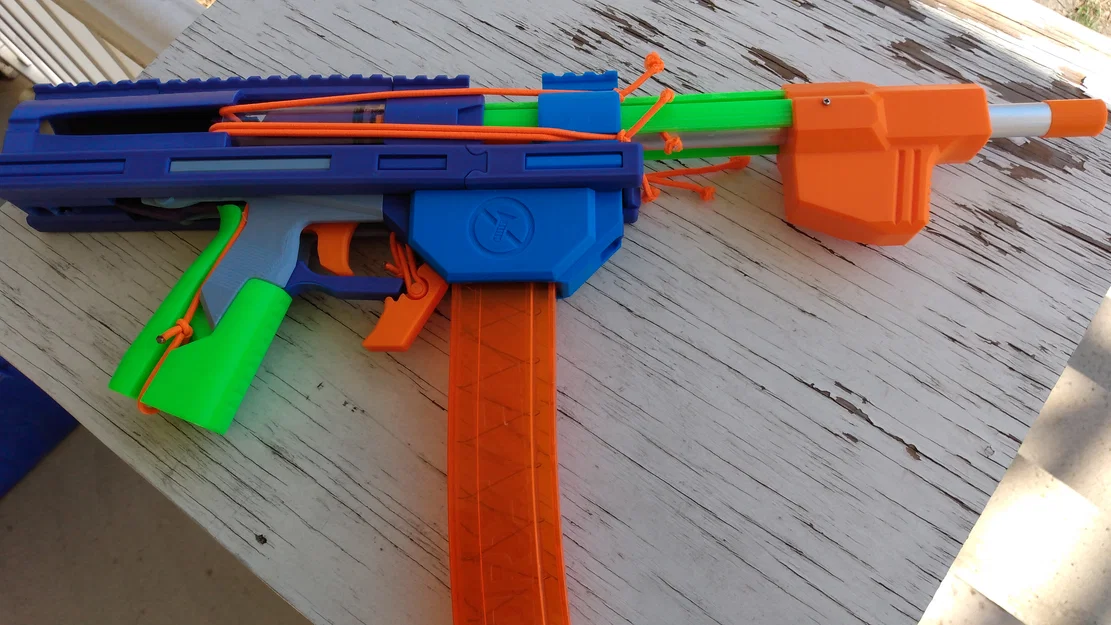 Frayed Knot: blaster bắn foam dart kiểu stringer cho nerfyness - Image 1