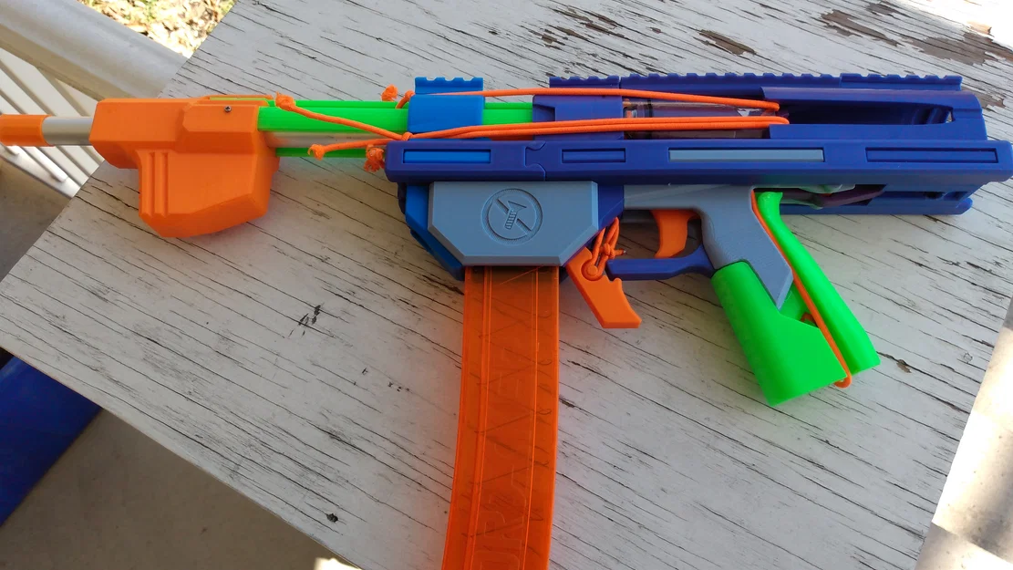 Frayed Knot: blaster bắn foam dart kiểu stringer cho nerfyness - Image 2