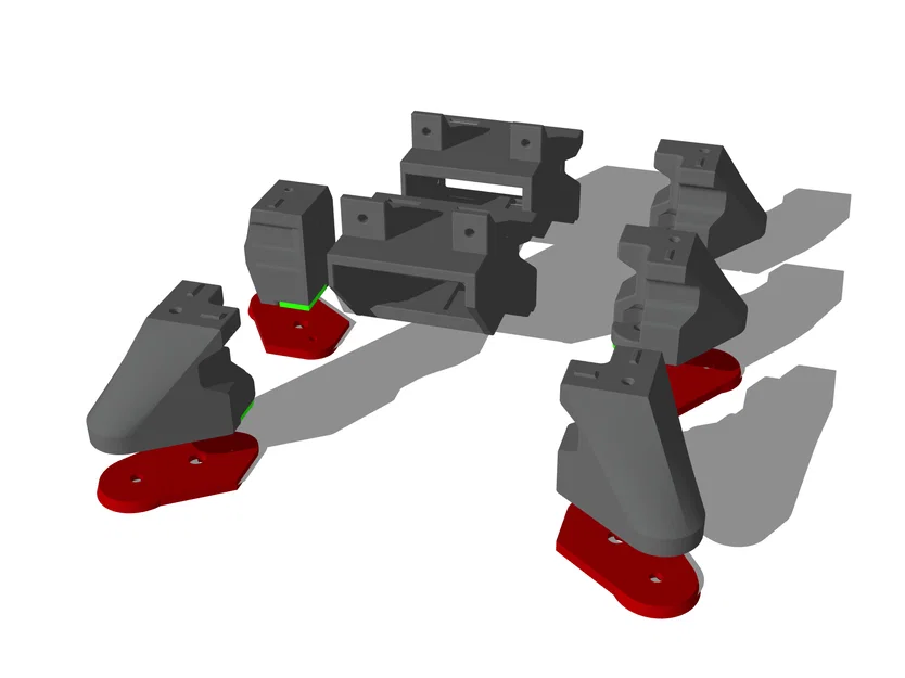 Bộ đế chân rộng/kéo dài cho Voron 0.2r1 - Tương thích ốp zin (CẬP NHẬT) - Image 3