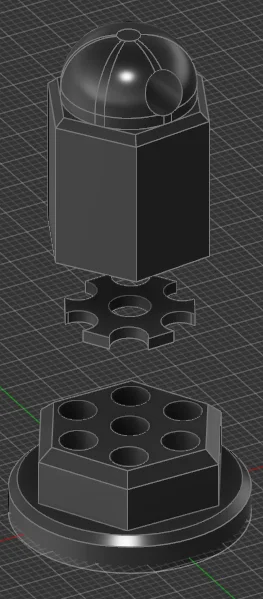 Giá đỡ 7 que glowstick 4.5mm (bootleg glowstick) + boot - Image 2