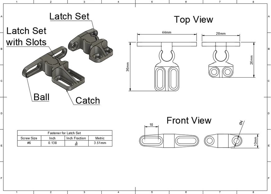 Chốt Gài Cửa Tủ (Cabinet Door Latch) - Image 2