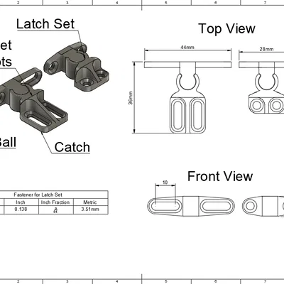 Chốt Gài Cửa Tủ (Cabinet Door Latch)