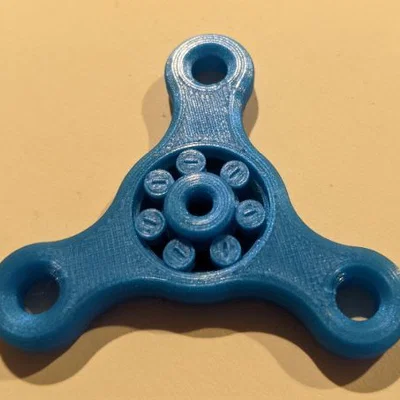 PIP Fidget Spinner với vòng bi tích hợp (print-in-place)