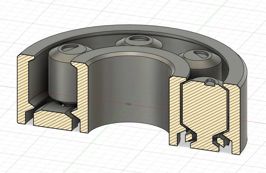 Ổ lăn 608 ma sát thấp, có cage hoạt động (working cage) - Image 11
