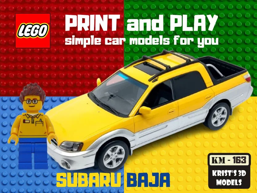 Mô hình xe LEGO Subaru Baja in 3D độc đáo dễ lắp ráp - Image 1