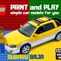 Mô hình xe LEGO Subaru Baja in 3D độc đáo dễ lắp ráp - Thumbnail 1