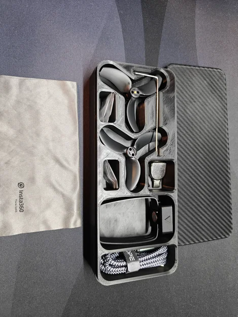 Hộp đựng cánh quạt và phụ kiện DJI Avata 2 in 3D gọn gàng - Image 1