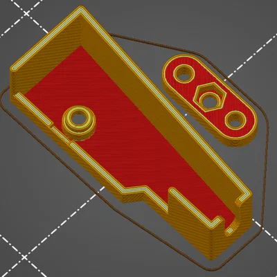 Ngàm giữ cáp bed song song cho Prusa MINI (heatbed)