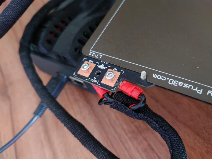 Prusa MINI 90° Bed-cable mount (Ngàm cáp bed 90° cho Prusa MINI) - Image 3