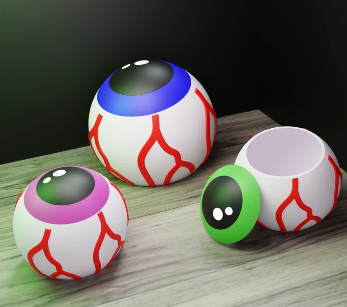 Halloween Eyeball - Candy Bowl (No Support Needed) - Bát Kẹo Con Mắt (Update) - Image 1