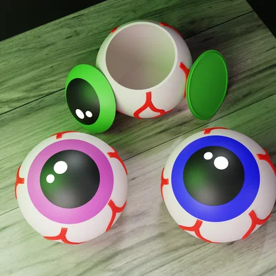 Halloween Eyeball - Candy Bowl (No Support Needed) - Bát Kẹo Con Mắt (Update)