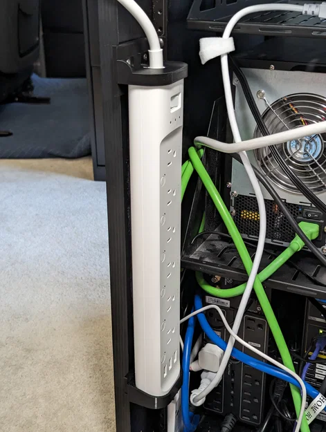 Giá đỡ rack dọc dạng L cho Kasa HS300 Power Strip (rack mount bracket) - Image 1