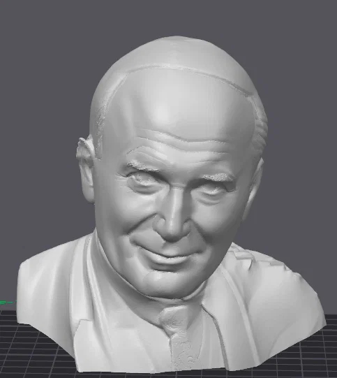 Mô hình in 3D tượng bán thân Đức Giáo hoàng John Paul II chất lượng cao - Image 1