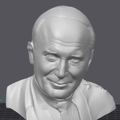 Mô hình in 3D tượng bán thân Đức Giáo hoàng John Paul II chất lượng cao