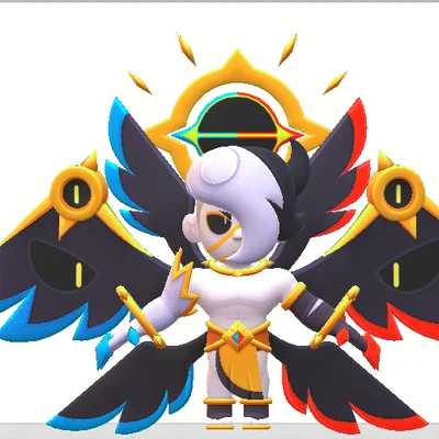 Mô hình 3D Dark Angel Edgar - Chiến binh Brawl Stars ấn tượng
