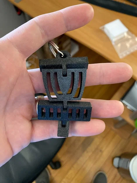 Móc khóa giỏ Disc Golf linh hoạt in 3D (Flexi Disc Golf Basket) - Image 1