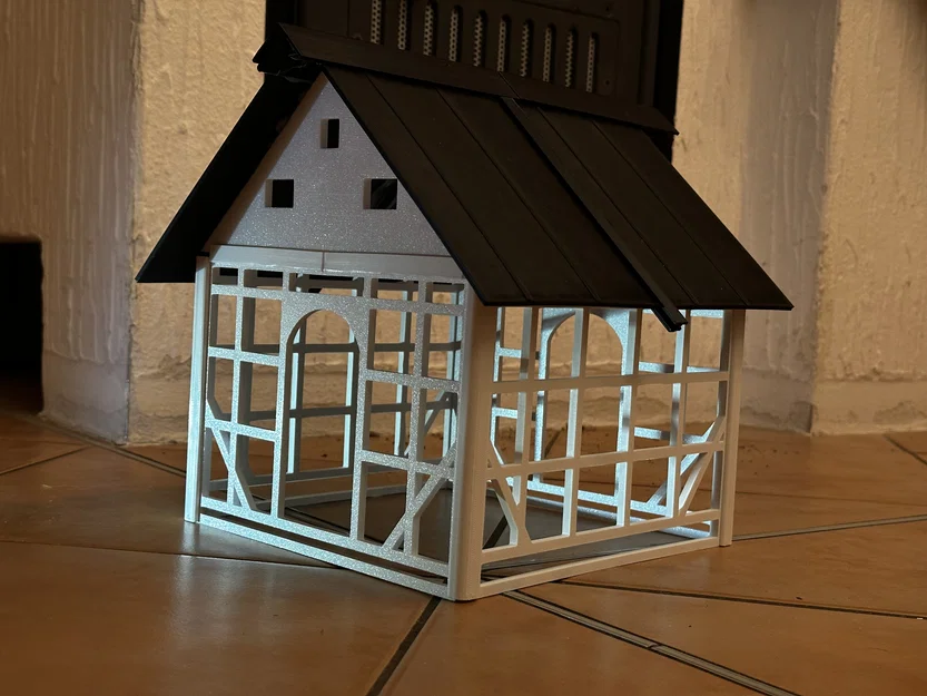 Nhà cho chim phong cách Fachwerk Schleswig-Holstein (Bird Feeder Half-Timber) - Image 3