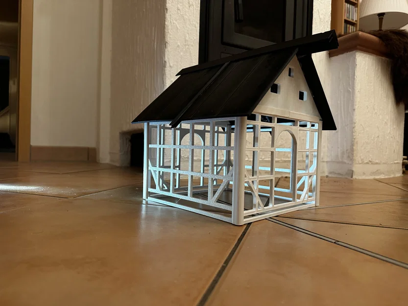 Nhà cho chim phong cách Fachwerk Schleswig-Holstein (Bird Feeder Half-Timber) - Image 5