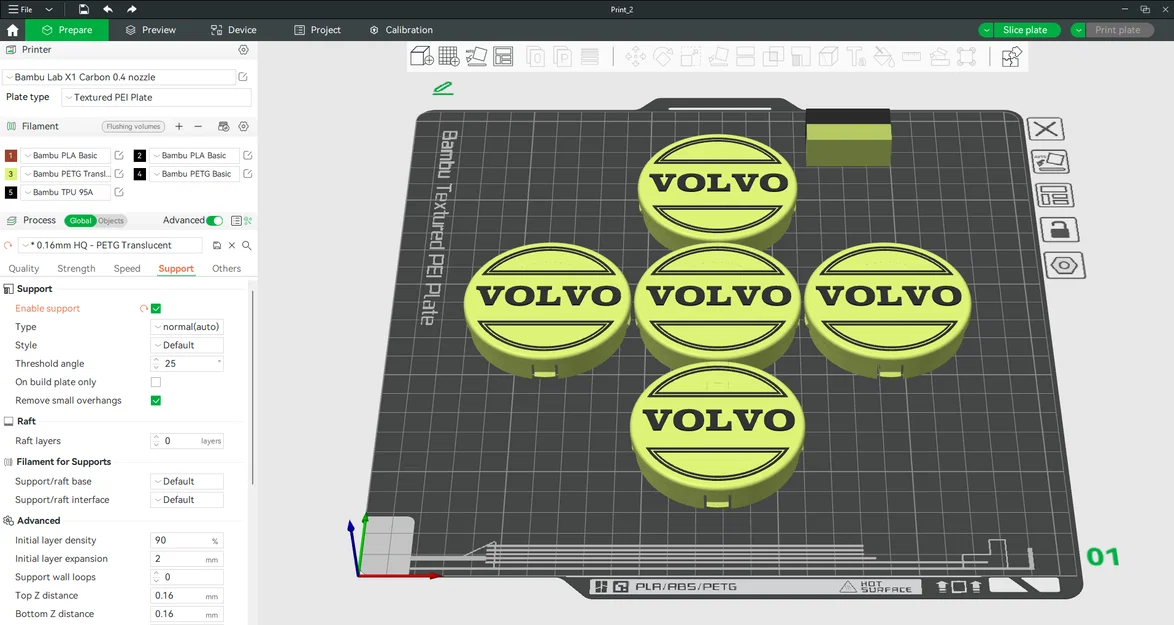Nắp chụp mâm (Wheel Center Cap) Volvo V70 S60 S80 850 - Image 8
