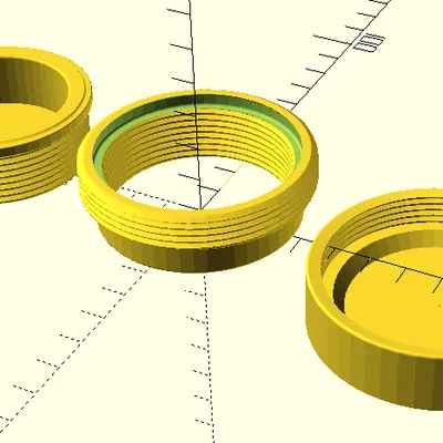 Bổ sung thư viện ren metric eXtra Fine cho OpenSCAD