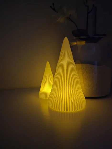 Cây thông Noel 3D trang trí với đèn LED tealight lung linh - Image 2