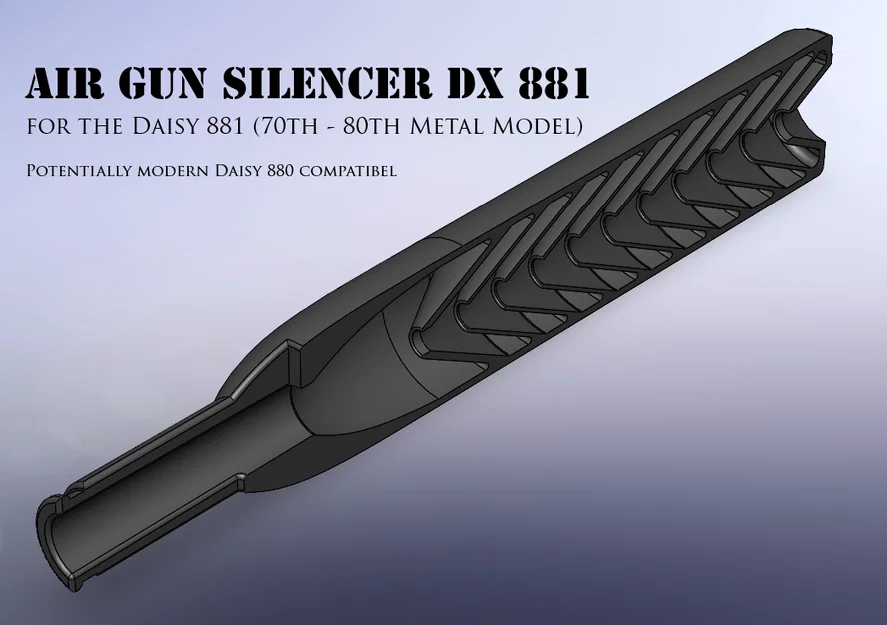 Ống giảm thanh Air Gun Silencer DX 881 (cũng cho Daisy 880) - Image 1