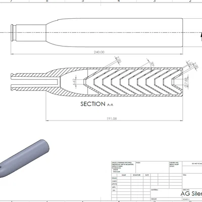 Ống giảm thanh Air Gun Silencer DX 881 (cũng cho Daisy 880)
