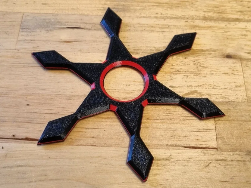 Shuriken Ninja Throwing Star (Wurfstern) 6 cánh – mẫu ném ninja - Image 1