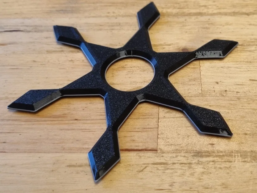 Shuriken Ninja Throwing Star (Wurfstern) 6 cánh – mẫu ném ninja - Image 2