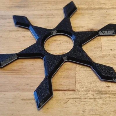 Shuriken Ninja Throwing Star (Wurfstern) 6 cánh – mẫu ném ninja