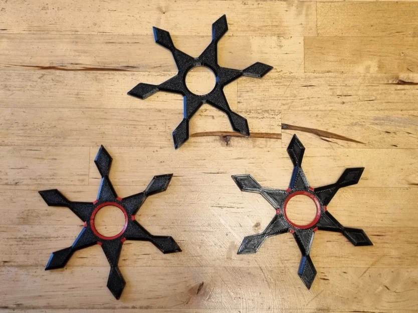 Shuriken Ninja Throwing Star (Wurfstern) 6 cánh – mẫu ném ninja - Image 3