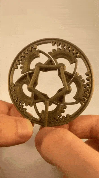 Mechanical Iris V3 | Print-in-Place | Fidget (Cơ cấu mống mắt V3) - Image 2