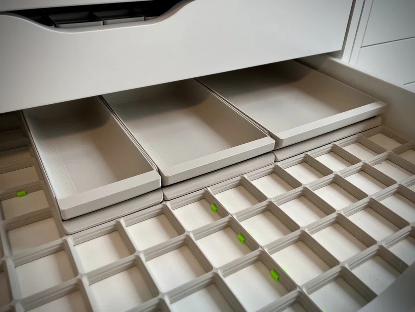 Khay Gridfinity dạng trượt cho hộc tủ IKEA Alex - Image 4