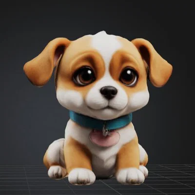 Bộ sưu tập 3 mô hình cún con đáng yêu cho máy in 3D (Cute Dogs)