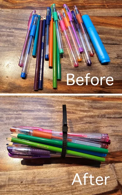 Khay Organiser Bút Chì / Dây Rút Tái Sử Dụng (Reusable Ziptie) - Image 2