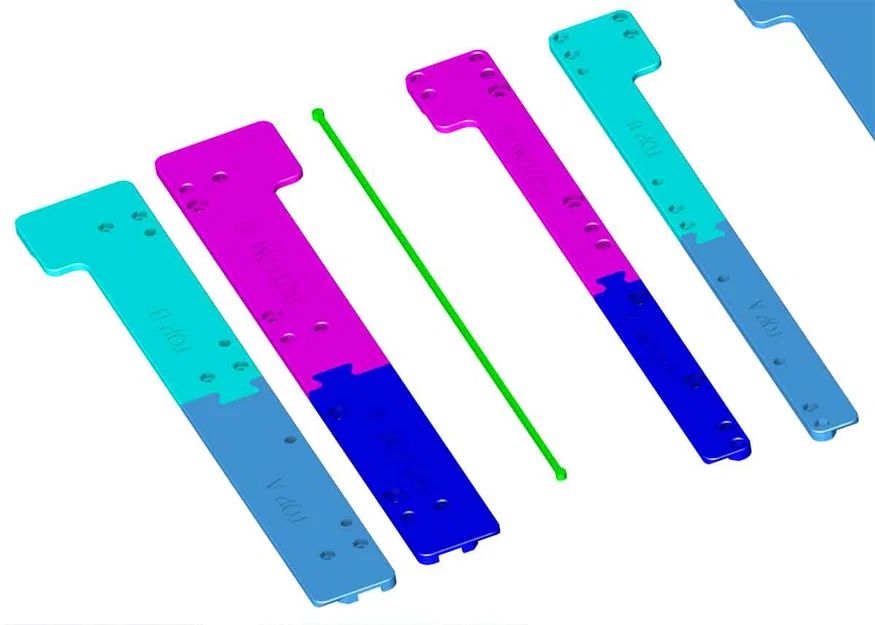 Giá đỡ steel sheet có nút nhả bập bênh, REMIX cho Bambu X1C (split) - Image 5